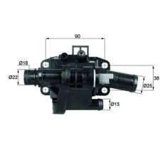 Mahle termosztát, hűtőfolyadék TH 41 83 autóalkatrész