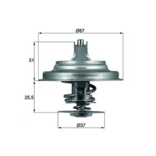 Mahle termosztát, hűtőfolyadék TX 25 71D autóalkatrész