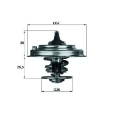 Mahle termosztát, hűtőfolyadék TX 30 87D autóalkatrész