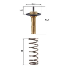 Mahle termosztát, hűtőfolyadék TX 311 90D autóalkatrész