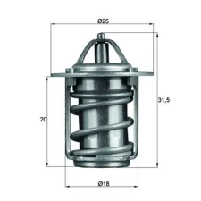 Mahle termosztát, hűtőfolyadék TX 6 83 autóalkatrész