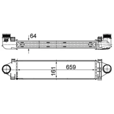 Mahle töltőlevegő-hűtő CI 501 000S autóalkatrész