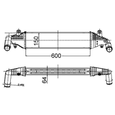 Mahle töltőlevegő-hűtő MAHLE CI 504 000S autóalkatrész