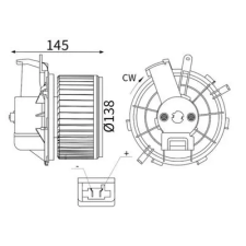 Mahle Utastér-ventilátor AB 430 000S autóalkatrész