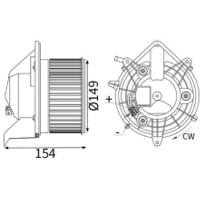 Mahle Utastér-ventilátor AB 438 000S autóalkatrész