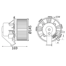 Mahle Utastér-ventilátor AB 88 000S autóalkatrész