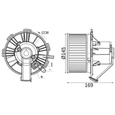 Mahle Utastér-ventilátor AB 89 000S autóalkatrész