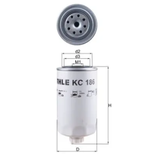 Mahle Üzemanyagszűrő KC 186 autóalkatrész