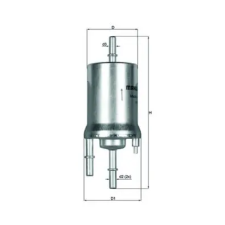 Mahle Üzemanyagszűrő KL 156/1 autóalkatrész