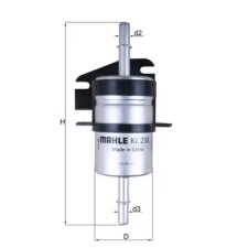 Mahle Üzemanyagszűrő KL 238 autóalkatrész