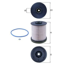 Mahle Üzemanyagszűrő KX 491/1D autóalkatrész