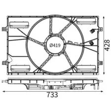 Mahle ventilátor fedél CFS 25 000S autóalkatrész