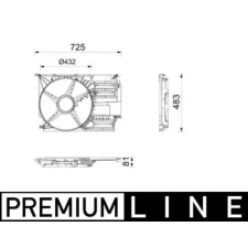 Mahle ventilátor fedél CFS 30 000P autóalkatrész
