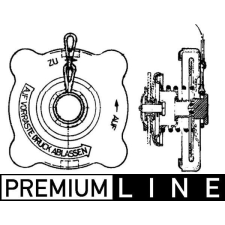 Mahle Zárófedél, hűtő MAHLE CRB 18 000P autóalkatrész