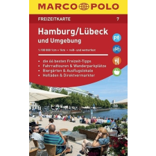 MAIRDUMONT 7. Hamburg, Lübeck und umgebung Marco Polo turista térkép 1 : 100 000 térkép