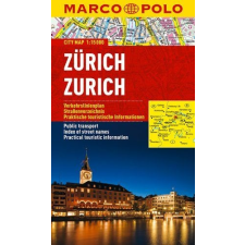 MAIRDUMONT Zürich térkép vízálló Marco Polo 2014 1:15 000 térkép