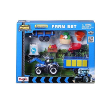Maisto New Holland farmerkészlet autópálya és játékautó