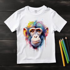 Majom póló (Gyerek)(Színes) gyerek póló