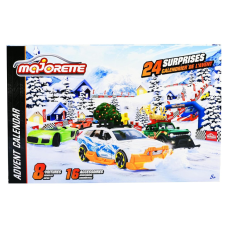 Majorette Adventi kalendárium 8 kisautóval és 16 kiegészítővel (212051026) autópálya és játékautó