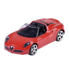 Majorette Alfa Romeo Edition 4C Spider - piros autópálya és játékautó
