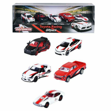 Majorette Toyota Racing kisautók 5 db-os szett díszdobozban autópálya és játékautó