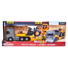 Majorette - Volvo fém teherszállító kamion homlokrakodóval (213726000) autópálya és játékautó
