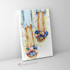 Makana Boldog lábak - Számfestő készlet, kerettel (40x50 cm) kreatív és készségfejlesztő