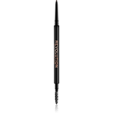 Makeup Revolution Precise Brow Pencil precíz szemöldökceruza kefével árnyalat Dark Brown 0.05 g szemceruza
