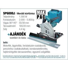 Makita Makita SP6000J Merülő körfűrész kézi körfűrész