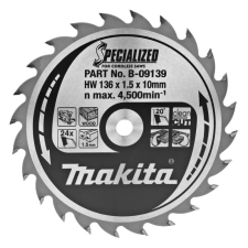 Makita Specialized körfűrészlap, akkus 136x10mm Z24 fűrészlap