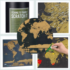 Malatec Lekaparható világtérkép, 42x30 cm kreatív és készségfejlesztő