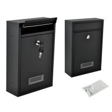 Malatec postaláda névjegytartóval fekete S6237 postaláda
