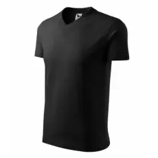 Malfini 102 Malfini V Nyakú unisex póló Fekete - M