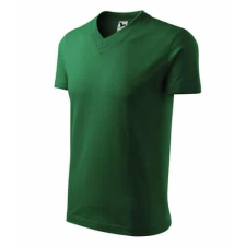 Malfini 102 Malfini V Nyakú unisex póló üvegzöld - 2XL munkaruha