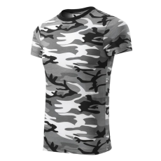 Malfini 144 Camouflage unisex póló szürke terepszín színben