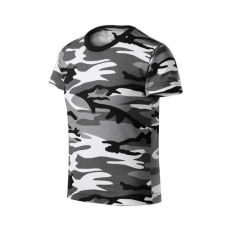 Malfini 149 Malfini Camouflage gyerek pólók szürke terepszín - 134 cm/8 éves