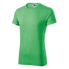 Malfini 163 Malfini Fusion férfi póló zöld melírozott - XL