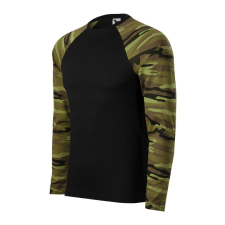 Malfini 166 Camouflage LS unisex póló zöld terepszínű munkaruha