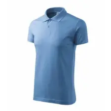 Malfini 202 Malfini Single J. Férfi galléros póló égszínkék - 2XL munkaruha