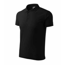 Malfini 203 Malfini Férfi Galléros Pique Póló Fekete - 2XL