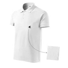 Malfini 212 Malfini Cotton galléros férfi póló Fehér - M munkaruha