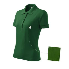 Malfini 213 Malfini Cotton galléros női póló üvegzöld - 2XL munkaruha