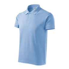 Malfini 215 Malfini Cotton Heavy férfi galléros póló égszínkék - XL