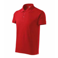 Malfini 215 Malfini Cotton Heavy férfi galléros póló Piros - L munkaruha