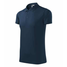 Malfini 217 Malfini Victory galléros unisex póló tengerészkék - 2XL