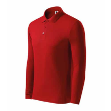 Malfini 221 Malfini Pique Polo LS galléros férfi póló Piros - 3XL munkaruha