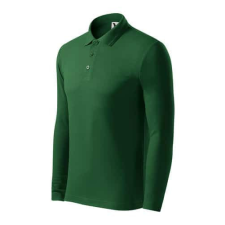 Malfini 221 Malfini Pique Polo LS galléros férfi póló üvegzöld - 3XL munkaruha