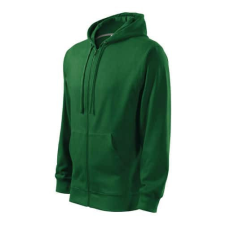 Malfini 410 Malfini Trendy Zipper férfi pulóver üvegzöld - 3XL munkaruha