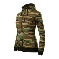 MALFINI, a.s. Camo Zipper felső női barna terepszín XS női pulóver, kardigán