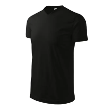 MALFINI, a.s. Heavy V-neck póló unisex fekete L férfi póló